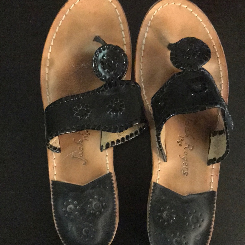 Black Jack Rogers sandals. Size 10.